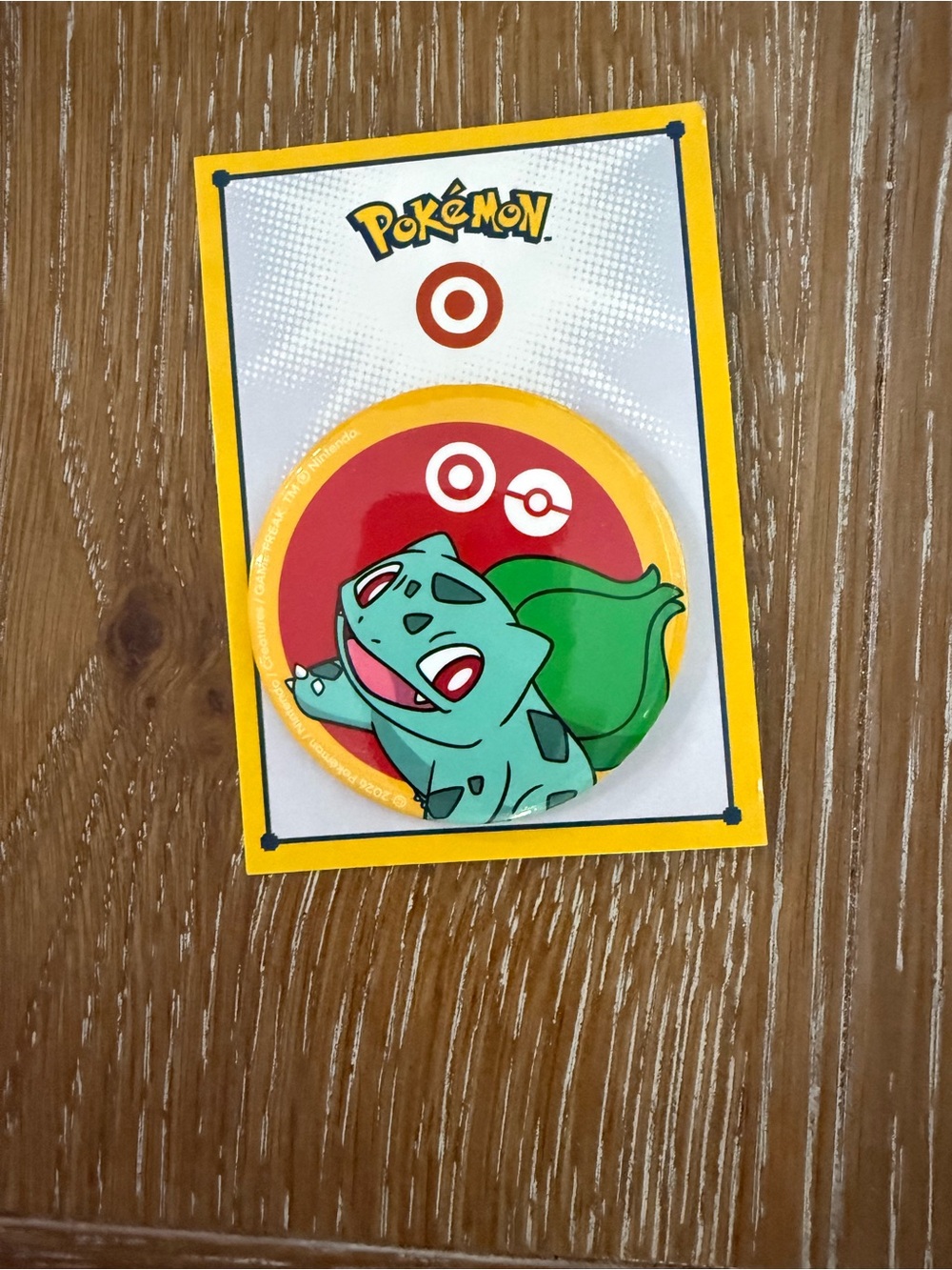 Pokemon x Target Bulbasaur promo button